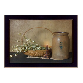 "Basket of Flowers" by Artisan Susie Boyer, Ready to Hang Framed Print, Black Frame B06788520