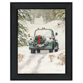 "Winter Park" by Artisan Bonnie Mohr, Ready to Hang Framed Print, Black Frame B06788544