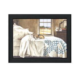 " Home Alone" by Artisan John Rossini, Ready to Hang Framed Print, Black Frame B06788627