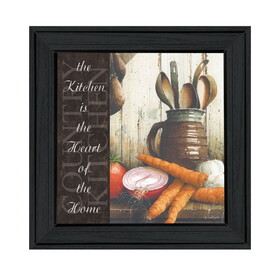 "Heart of the Home" by Artisan John Rossini, Ready to Hang Framed Print, Black Frame B06788652