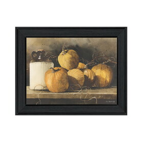 "Jugs and Pumpkins" by Artisan John Rossini, Ready to Hang Framed Print, Black Frame B06788655