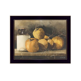 "Jugs and Pumpkins" by Artisan John Rossini, Ready to Hang Framed Print, Black Frame B06788656