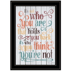 "Who You Think You Are" by Artisan Susan Ball, Ready to Hang Framed Print, Black Frame B06788720