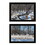 "Great Outdoors-Nature/Winter Forest" 2-Piece Vignette by Trendy Decor 4U, Ready to Hang Framed Print, Black Frame B06788746