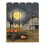 "Spooky Harvest Moon" by Artisan Billy Jacobs, Printed on Wooden Picket Fence Wall Art B06788751