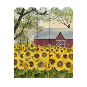 "Sunshine" by Artisan Billy Jacobs, Printed on Wooden Picket Fence Wall Art B06788753