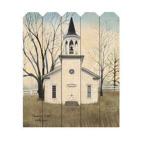 "Amazing Grace" by Artisan Billy Jacobs, Printed on Wooden Picket Fence Wall Art B06788754