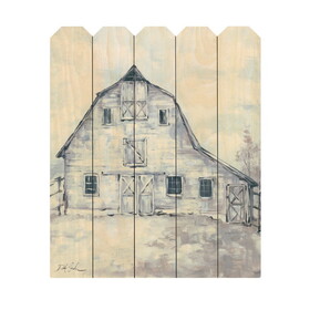 "Rustic Beauty" by Artisan Debi Coules, Printed on Wooden Picket Fence Wall Art B06788778