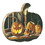 "The Carving Table" by Artisan John Rossini Printed on Wooden Pumpkin Wall Art B06788789