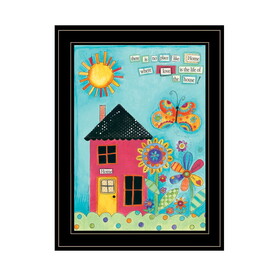 "No Place Like Home" by Bernadette Deming, Ready to Hang Framed Print, Black Frame B06788825