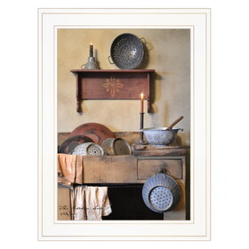 "The Kitchen Sink" by Billy Jacobs, Ready to Hang Framed Print, White Frame B06788837