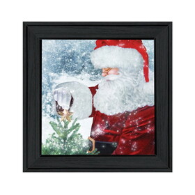 "Santa's Tree Star" by Bluebird Barn, Ready to Hang Framed Print, Black Frame B06788881