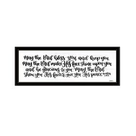 May the Lord Bless You and Keep You by Imperfect Dust, Ready to Hang Framed Print, Black Frame B06788972