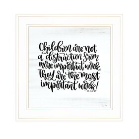 "The Most Important Work" by Imperfect Dust, Ready to Hang Framed Print, White Frame B06788973