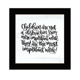"The Most Important Work" by Imperfect Dust, Ready to Hang Framed Print, Black Frame B06788976