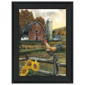 "Early Rooster" by Ed Wargo, Ready to Hang Framed Print, Black Frame B06788978