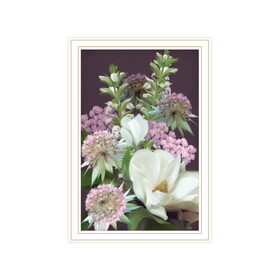 "Wild for Plum Bouquet" by House Fenway, Ready to Hang Framed Print, White Frame B06789028