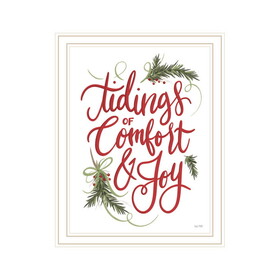 "Tidings of Comfort & Joy" by House Fenway, Ready to Hang Framed Print, White Frame B06789040