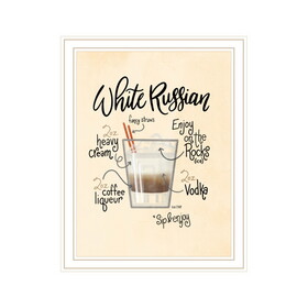 "White Russian" by House Fenway, Ready to Hang Framed Print, White Frame B06789063