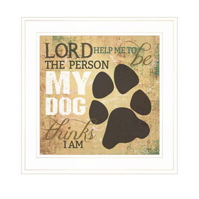 "My Dog" by Marla Rae, Ready to Hang Framed Print, White Frame B06789165