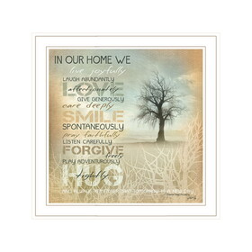 "in Our Home" by Marla Rae, Ready to Hang Framed Print, White Frame B06789168