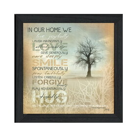 "in Our Home" by Marla Rae, Ready to Hang Framed Print, Black Frame B06789169