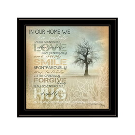 "in Our Home" by Marla Rae, Ready to Hang Framed Print, Black Frame B06789170
