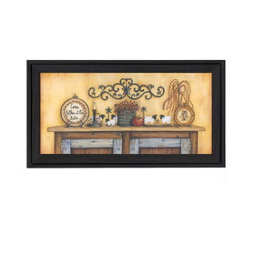 "Come Gather at Our Table" by Mary Ann June, Ready to Hang Framed Print, Black Frame B06789206