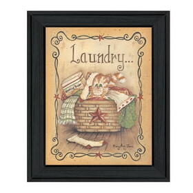 "Laundry" by Mary Ann June, Ready to Hang Framed Print, Black Frame B06789219