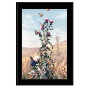 "Meadow Butterflies" by Stellar Design Studio, Ready to Hang Framed Print, Black Frame B06789290