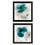 "Poppy Collection" 2-Piece Vignette by Sophie 6, Ready to Hang Framed Print, Black Frame B06789475
