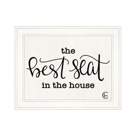 "The Best Seat in the House" by Fearfully Made Creations, Ready to Hang Framed Print, White Frame B06789557