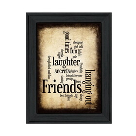 "Friends" by Susan Ball, Ready to Hang Framed Print, Black Frame B06789603