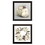 "BOHO Pumpkins and Flowers" 2-Piece Vignette by House Fenway, Ready to Hang Framed Print, Black Frame B06789665
