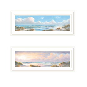 "Nautical Boat Collection" 2-Piece Vignette by Georgia Janisse, Ready to Hang Framed Print, White Frame B06789670