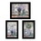 "Abundance of Beauty Collection" 3-Piece Vignette by Lori Deiter, Ready to Hang Framed Print, Black Frame B06789674