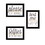 "Toilet Humor Collection" 3-Piece Vignette by Marla Rae, Ready to Hang Framed Print, Black Frame B06789684