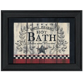 "Hot Bath" by Linda Spivey, Ready to Hang Framed Print, Black Frame B06789721