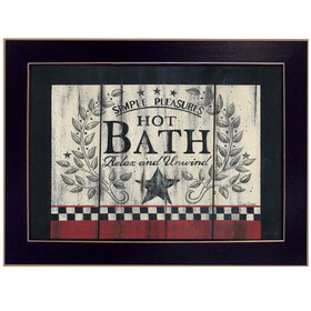 "Hot Bath" by Linda Spivey, Ready to Hang Framed Print, Black Frame B06789722