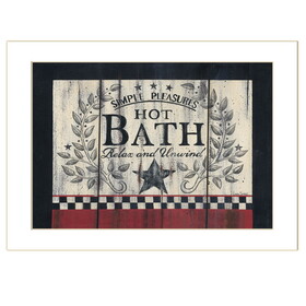 "Hot Bath" by Linda Spivey, Ready to Hang Framed Print, White Frame B06789723
