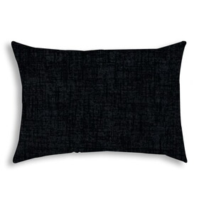 WEAVE Black Indoor/Outdoor Pillow - Sewn Closure B06892257