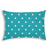 DINER DOT Turquoise Indoor/Outdoor Pillow - Sewn Closure B06892277