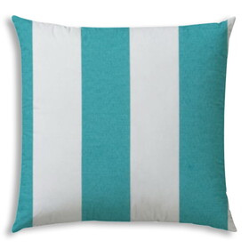 CABANA MEDIUM Turquoise Indoor/Outdoor Pillow - Sewn Closure B06892342