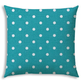 DINER DOT Turquoise Indoor/Outdoor Pillow - Sewn Closure B06892378