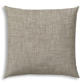 WEAVE Light Taupe Indoor/Outdoor Pillow - Sewn Closure B06892619