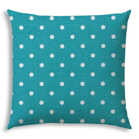 DINER DOT Turquoise Indoor/Outdoor Pillow - Sewn Closure B06892635