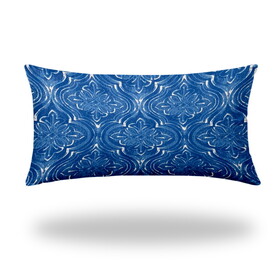ATLAS Indoor/Outdoor Soft Royal Pillow, Zipper Cover w/Insert, 12x24 B06893326