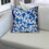 SANDY Indoor/Outdoor Soft Royal Pillow, Sewn Closed, 12x12 B06893444