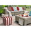 CABANA MEDIUM Bright Red Indoor/Outdoor Pouf - Zipper Cover with Luxury Polyfil Stuffing - 17 x 17 x 17 Cube B06894121