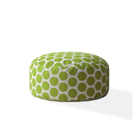 Indoor BIG DOT Kiwi Round Zipper Pouf - Cover Only - 24in dia x 20in tall B06894180